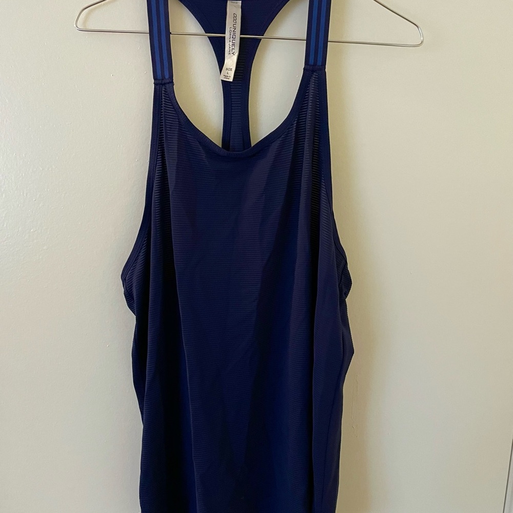 Lorna Jane Blue Backless Tank Top